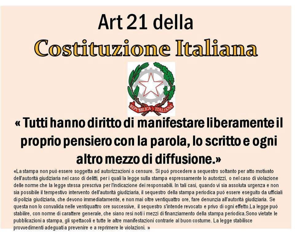 Art. 21 della Costituzione Italiana: le basi della democrazia